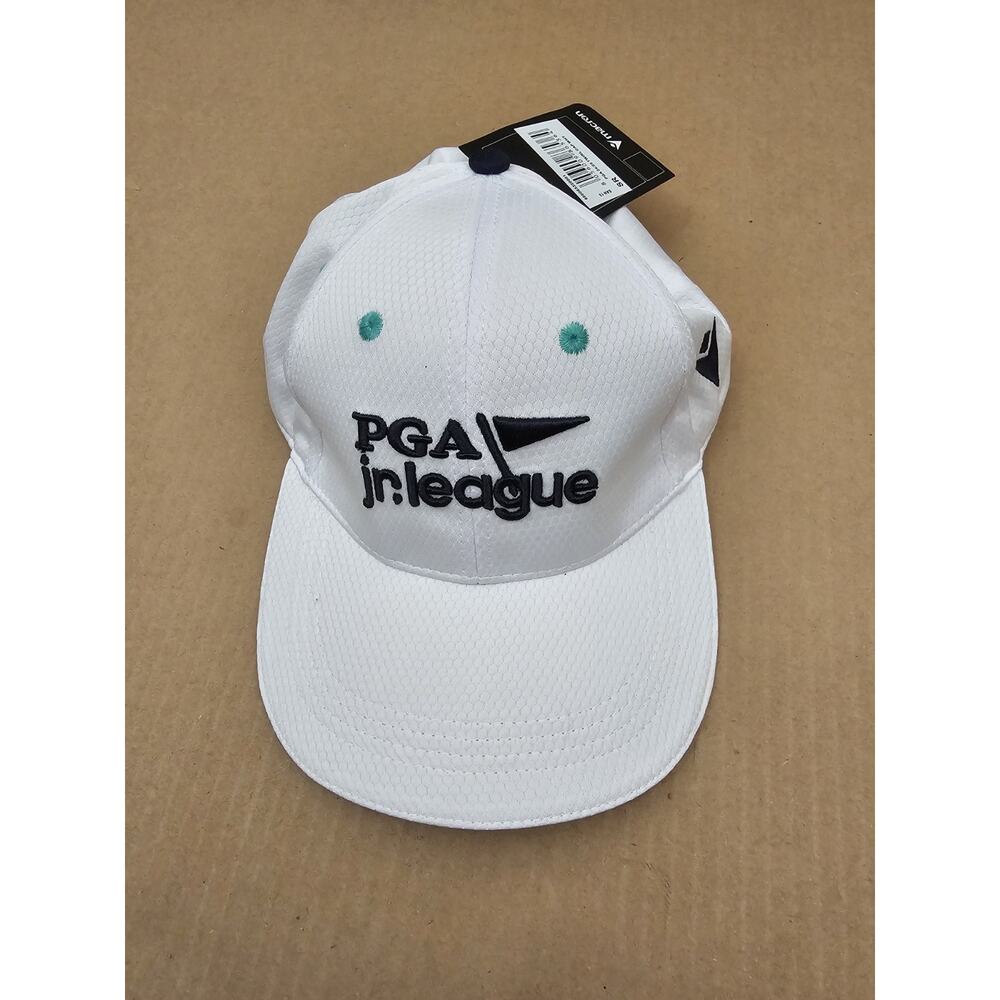 Macron Hat Golf PGA Jr League White Cap Adjustable